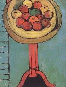 Henri Matisse Apples on the Table against a Green Background (mk35) oil painting picture wholesale